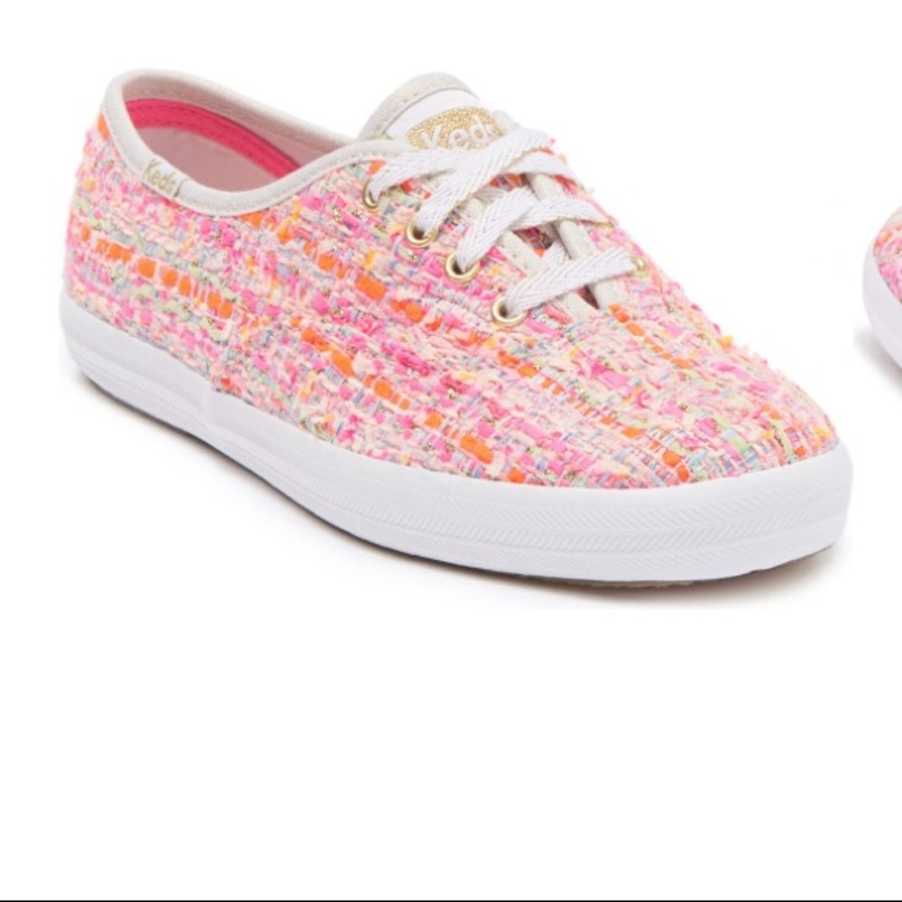 KEDS woven Pink Oh Joy sneakers size 8 NWB